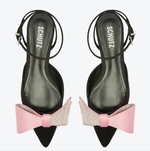Schutz Black and Pink Women's Shoes